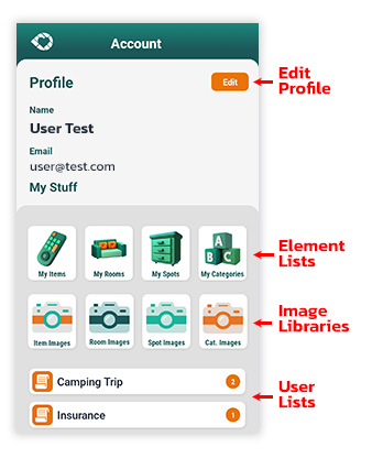 Screenshot User Profile