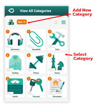 screenshot Categories